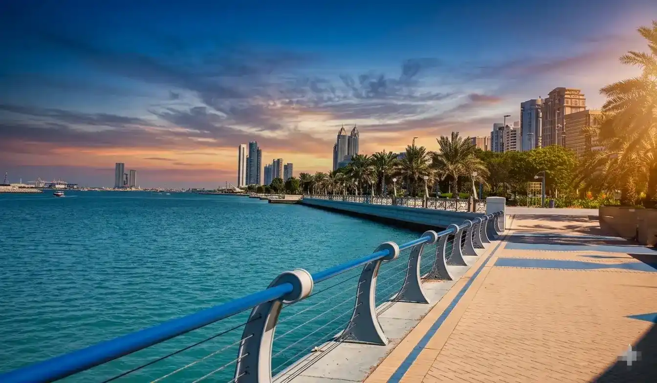Corniche beach Abu Dhabi