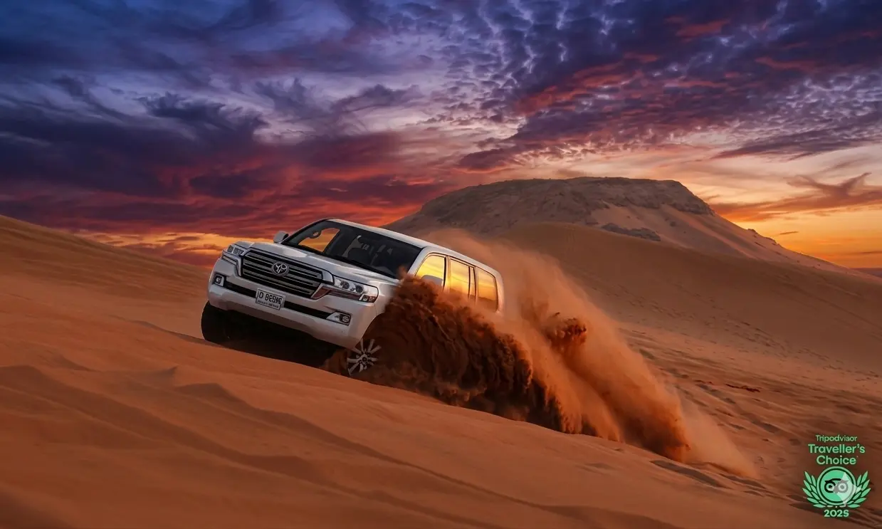Evening desert safari Dubai dunebashing