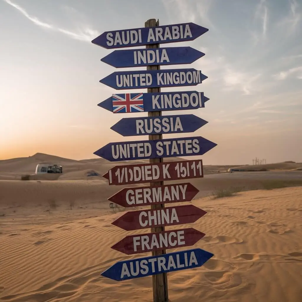 Desert Safari Dubai Booking Countries