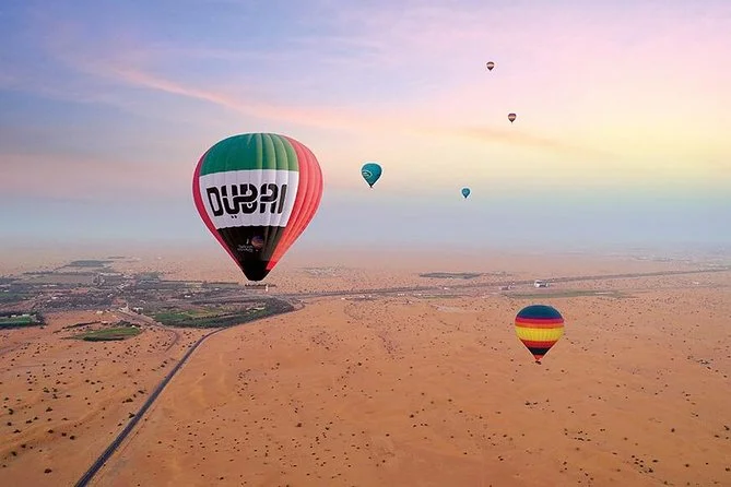 hot air balloon desert safari Dubai